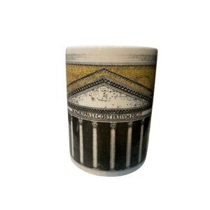 Pantheon Rome Mug By Towntiles Ceramic With Intricate Exterior & Colorful Interi